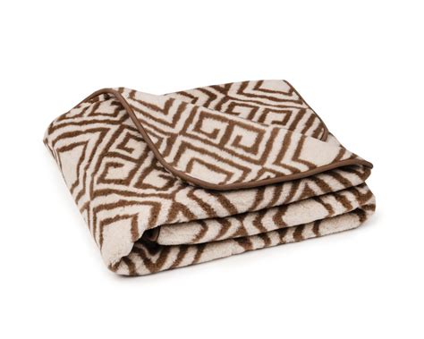 Double Layer Wool Blanket Patterned