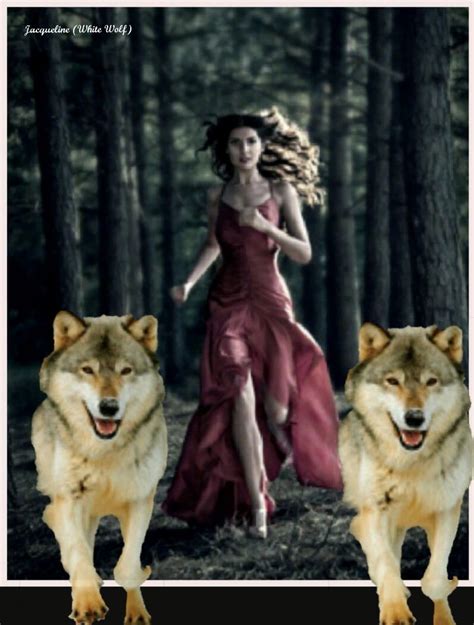 Woman And Wolves Running In Forest Photoshoot Dress Girl Senior