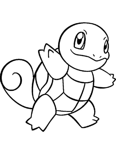 Squirtle Coloring Page