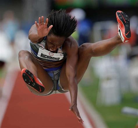 Rose Richmond Competes In The Womens Long Jump Qualifying Roundat The