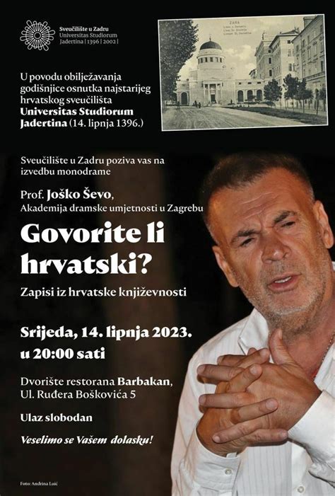 Zadarski Govorite li hrvatski Zapisi iz hrvatske književnosti