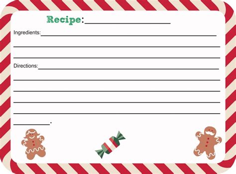 Free Printable Christmas Recipe Card Shesaved®