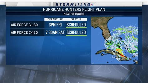 And So It Begins Hurricane Hunters Have Scheduled Their First Recon