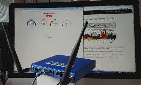 Demonstrating Cablefree 150mbps 4glte A Connection To A Desktop Lte