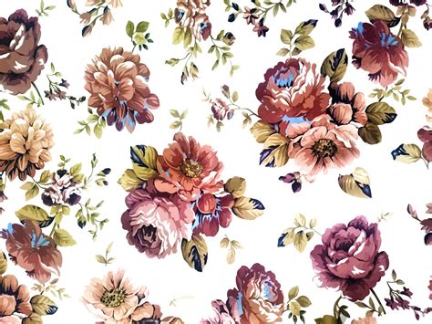 Clipart Vintage Floral Texture Background