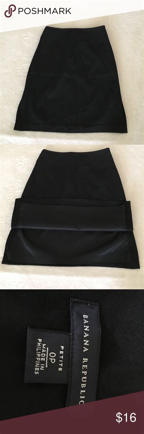 banana republic skirt black skirt with slits on both sides in very good condition banana