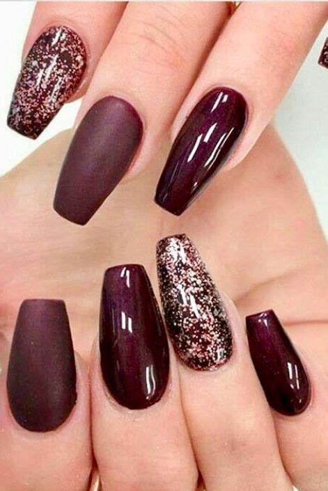 Follow #burgundycolors today for burgundy nails! # Nails | Dark red nails, Nail colors winter, Nails design ...