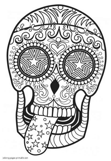 Free Printable Skull Coloring Pages For Adults Updated 2023