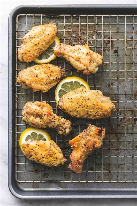 Stir to coat, then arrange the wings in a single layer on the prepared baking sheet. Baked Lemon Pepper Chicken Wings easy appetizer recipe ...