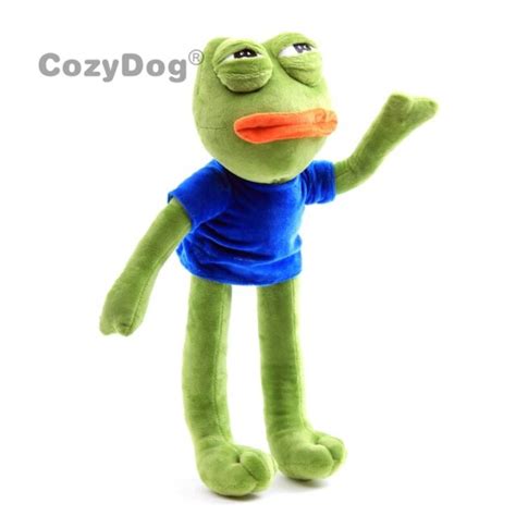 18 Pepe The Frog Sad Frog Plush Doll Stuffed Animal Cuddly Toy Kids