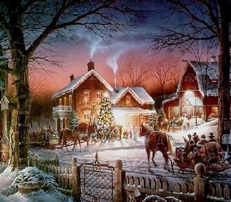 Pin By ~joannie~ On ~charming Winter Art~ Terry Redlin Christmas