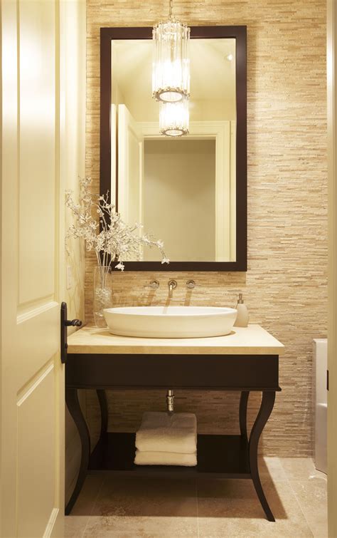 A Transitional Style Powder Room By Parkyn Design Parkyndesign