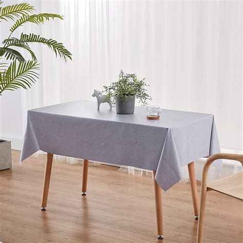 Nlmuvw Rectangle Vinyl Tablecloth 100 Waterproof Oil Proof Spill Proof