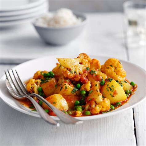 Cauliflower Potato And Pea Curry Recipe Quick From Scratch Herbs