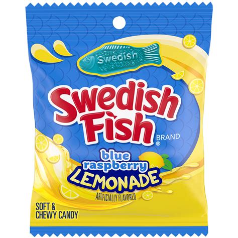 Swedish Fish Soft Candy Blue Raspberry Lemonade 359 Oz