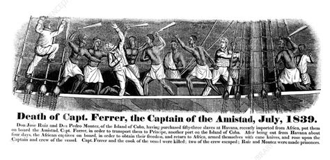 The Amistad Slave Ship Revolt Stock Image C Science Photo Library
