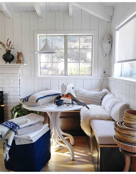 Breakfast Nook Cottage Inspiration Cottage Decor White Interior