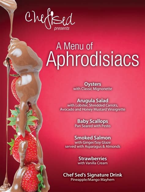 valentine s aphrodisiacs menu and glossary payhip