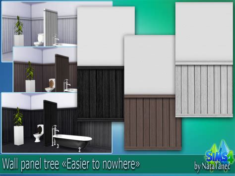 Corporation Simsstroy The Sims 4 Wall Panel Tree Easier To Nowhere