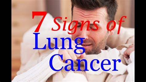 ❖ the contours of the. 7 Signs of Lung Cancer - YouTube