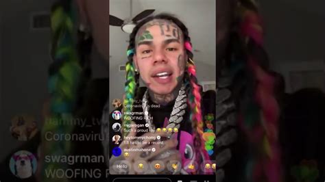 6IX9INE SHOWING OFF DANCING AND ANSWERING QUESTIONS ON INSTAGRAM LIVE