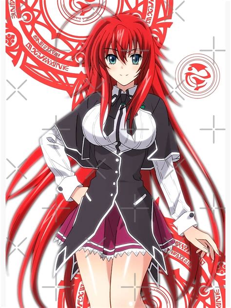 Rias Gremory High School Dxd Drawing For Otaku Art Print For Sale By