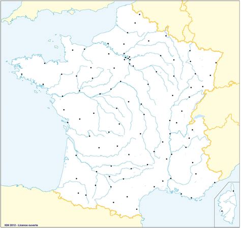Carte De France Carte De France Fleuves A Carte France Vierge Villes Images