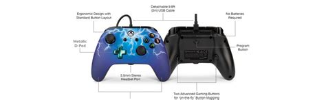 Powera Enhanced Wired Controller For Xbox One Sapphire Fade Amazon