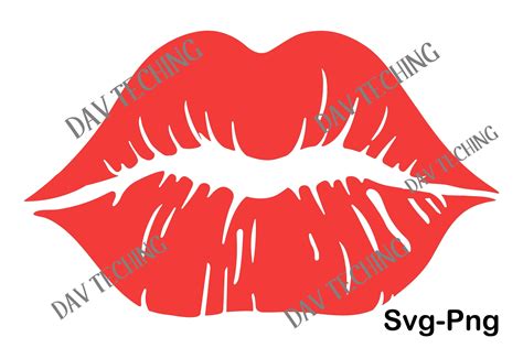 Kiss Lips Svg Graphic By Dev Teching · Creative Fabrica