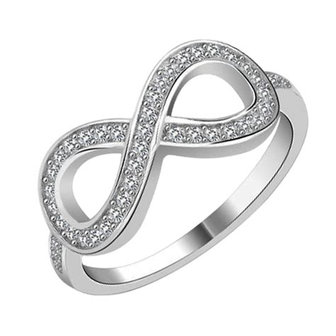 wholesale cubic zirconia infinity ring sterling silver cz infinity symbol ring promise