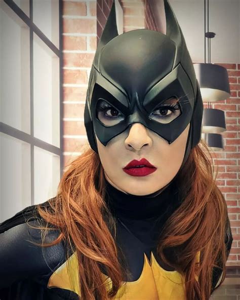 Batgirl Cosplay Barbara Gordon Vanessa Hide Halloween Face Makeup Canning Girls Instagram