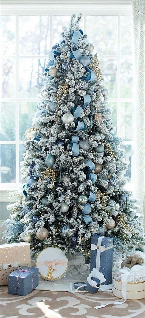 65 Blue Christmas Tree Ideas To Give Your Holiday Adorned Home A