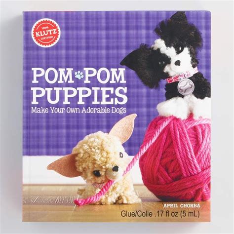 Turn plain yarn into perfectly precious pups with pompom puppies. Cost Plus World Market Klutz Pom Pom Puppies Craft Kit #Sponsored Market#Klutz#Cost | Pom pom ...