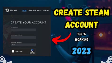 How To Create Steam Account Youtube