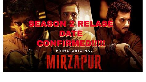 Mirzapur Season 2 Release Date Confirmed Youtube