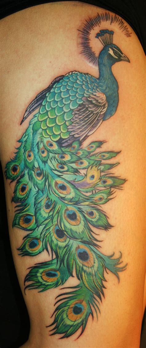 Peacock By Phedre1985 On Deviantart Peacock Tattoo Feather Tattoos