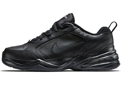 Nike Air Monarch Iv Mens Shoes Blackblack Leather Size11 4e