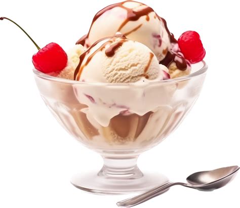 Ice Cream Sundae Png With Ai Generated 25065305 Png