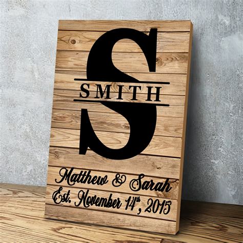 Personalized Letter Canvas Art Initial Letter Wall Art Etsy