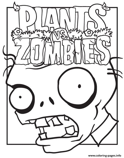 Cultivating plants gamers save their farm and take part in fierce battles against zombies. Logo Plants Vs Zombies Coloring Pages Printable