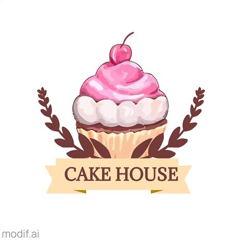Cake House Logo Template Mediamodifier