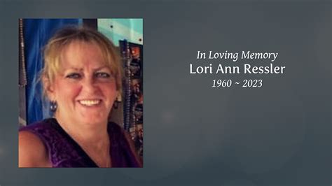 Lori Ann Ressler Tribute Video