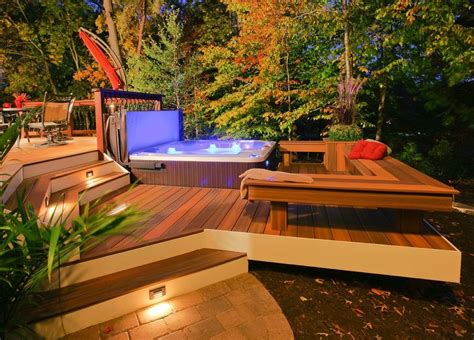 30 Backyard Deck Ideas With Hot Tub