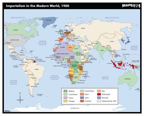 Imperialism In The Modern World 1900 Map