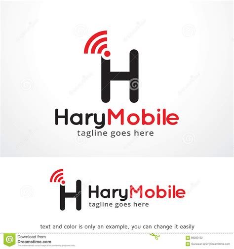 Letter H Mobile Logo Template Design Vector Emblem Design Concept