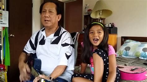 A Girl And Her Grandpa Singing You Are My Sunshine Youtube