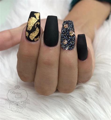 30 Incredible Acrylic Black Nail Art Designs Ideas For Long Nails Page 20 Of 30 Fashionsum
