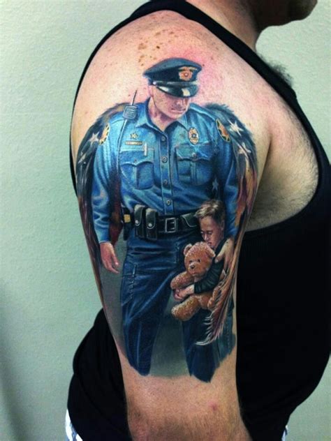 Pin By Jo Ann Nyladyblue On Tats Police Tattoo Police Officer Tattoo