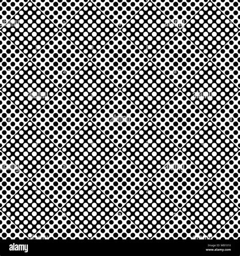 Geometrical Seamless Dot Pattern Background Design Black And White