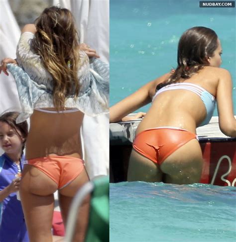 Jessica Alba Nude Ass On The Becha In St Barts Mar 4 2013 Nudbay